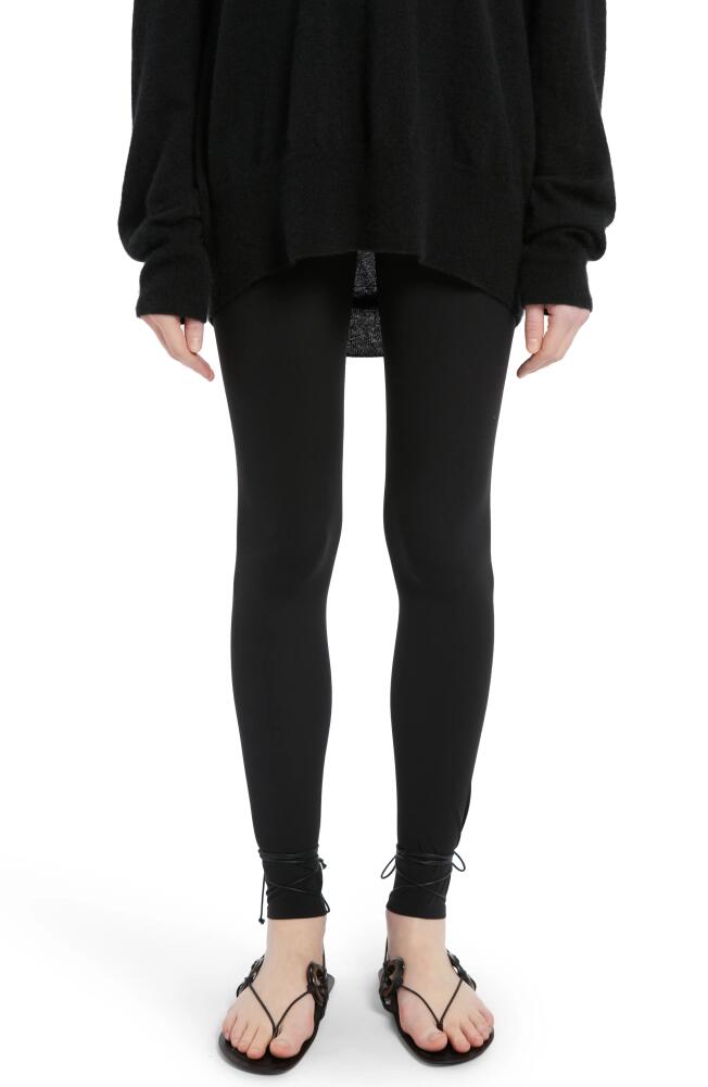 The Row Lanza Ankle Zip Leggings in Black Cover