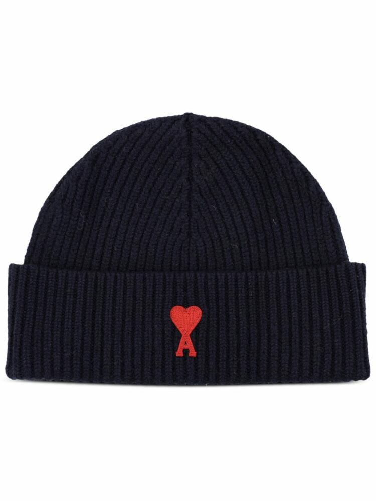 AMI Paris Ami de Coeur beanie - Blue Cover