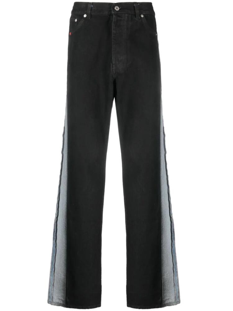 Heron Preston exposed-seam straight-leg jeans - Black Cover