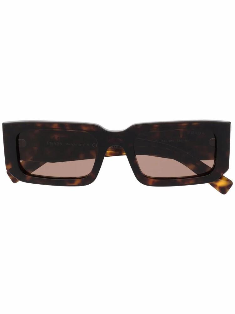 Prada Eyewear square-frame tortoiseshell sunglasses - Brown Cover