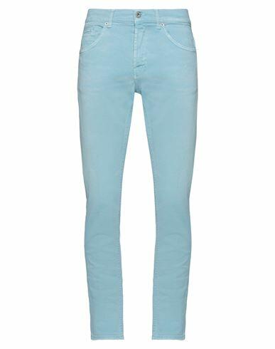 Dondup Man Jeans Sky blue Cotton, Elastane Cover