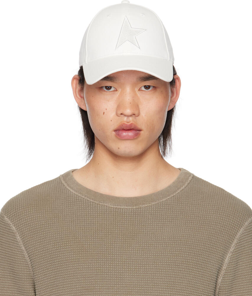 Golden Goose White Star Baseball Cap Cover