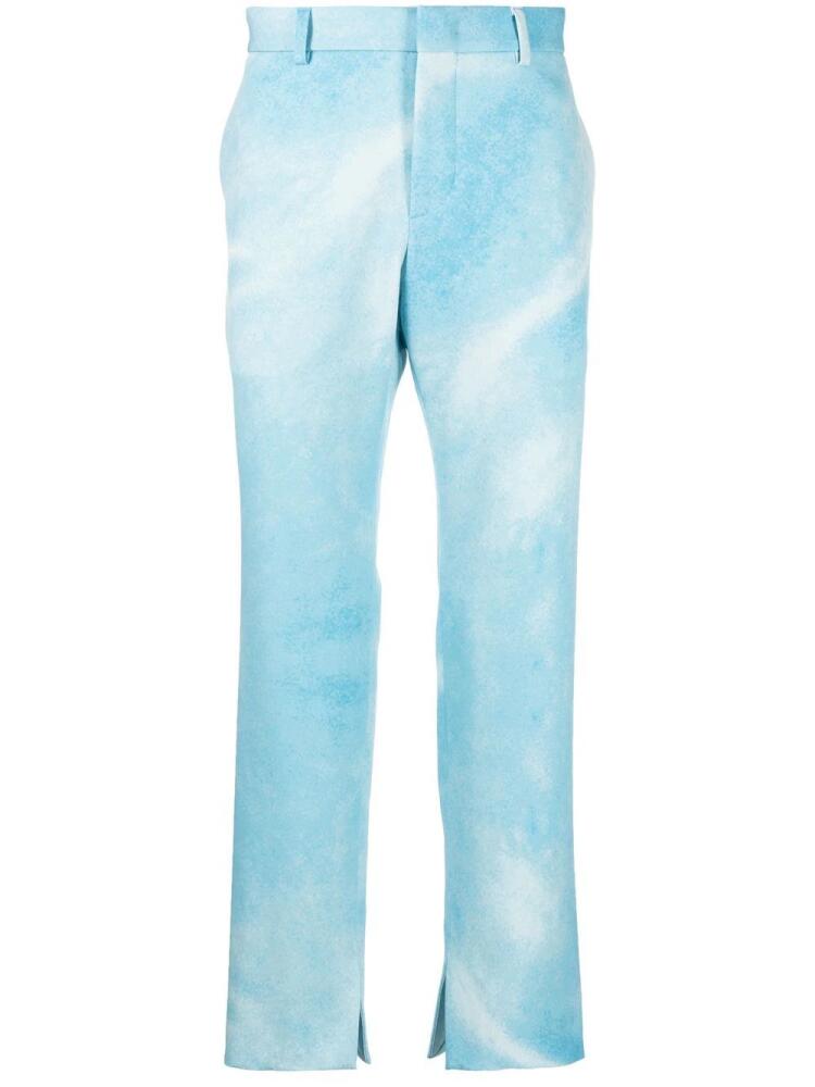 MSFTSrep tie-dye effect trousers - Blue Cover