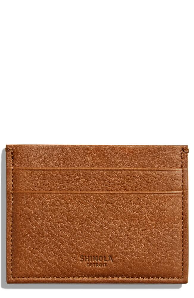 Shinola Leather Card Case in Tan Cover