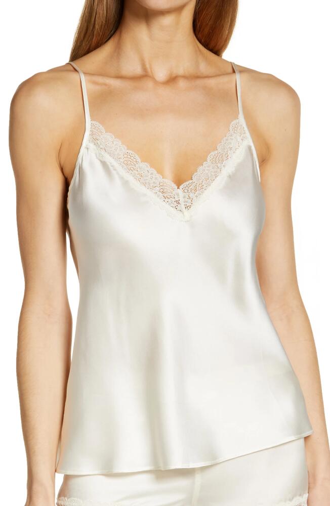 Etam Milky Silk Lace Trim Camisole in Pearl Cover