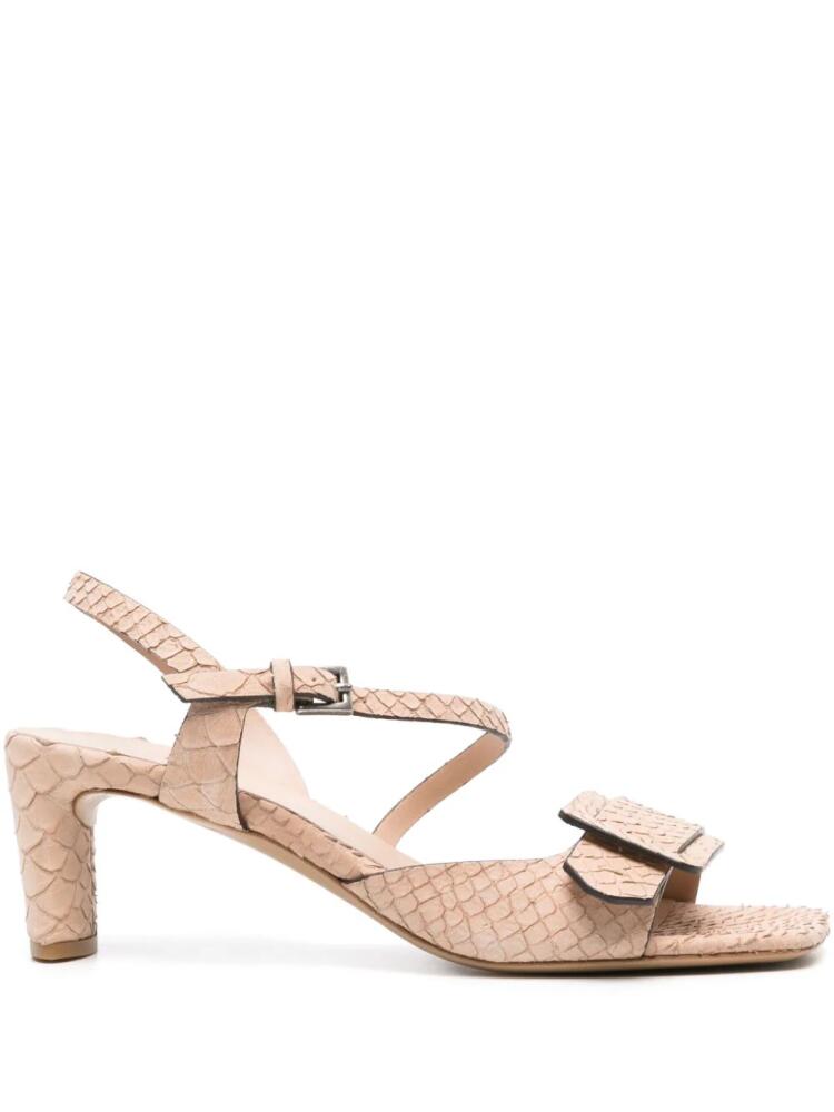 Del Carlo Moor 55mm leather sandals - Neutrals Cover