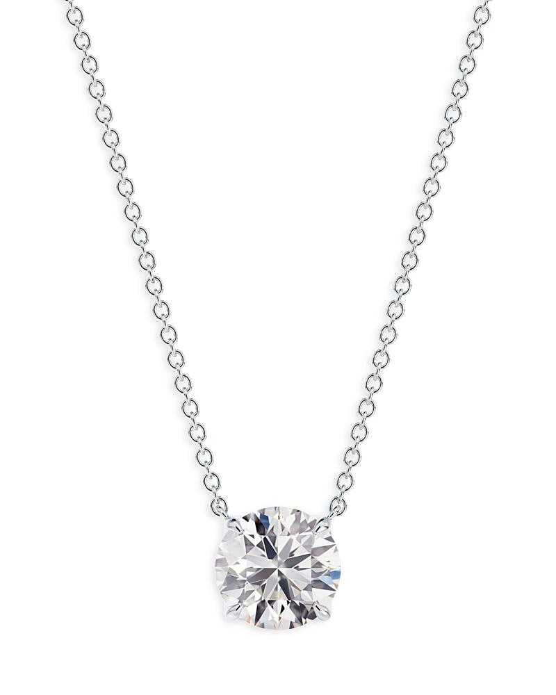 De Beers Forevermark Diamond Classic Solitaire Pendant Necklace in 18K White Gold, 0.70 ct. t. w. Cover