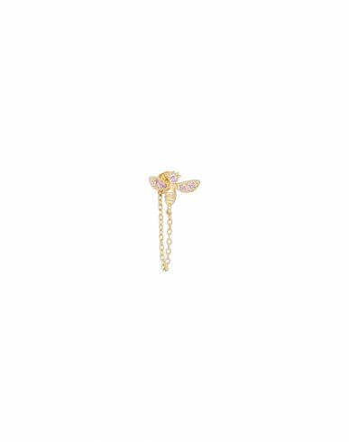 Kurshuni Bee Princesingle Earring Woman Single Earring Gold 925/1000 Silver, Cubic zirconia Cover