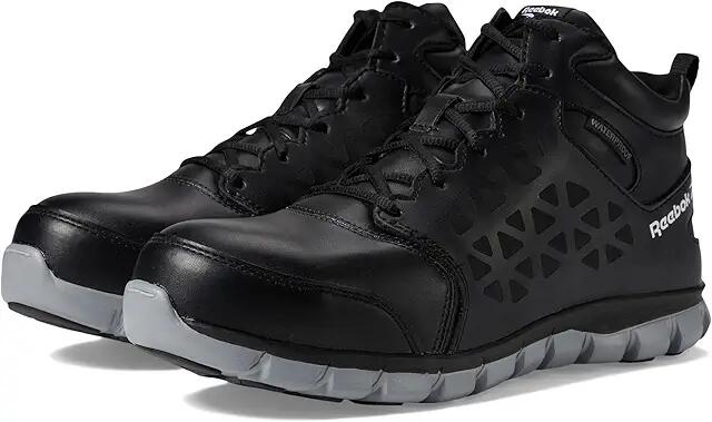 Reebok Work Sublite Cushion Work Mid Comp Toe EH (Black/Grey) Men's Work Boots Cover