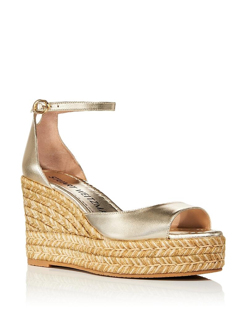 Stuart Weitzman Women's Nudistia Espadrille Wedge Sandals Cover