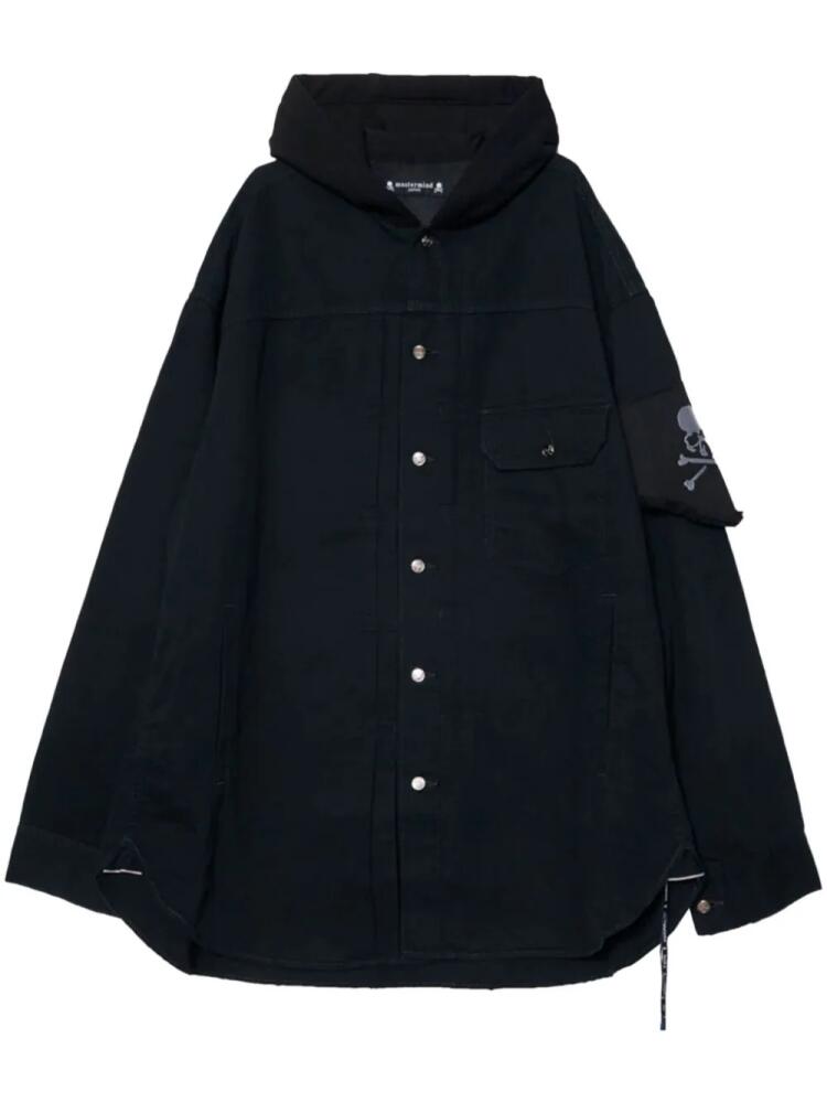 Mastermind Japan hooded denim shirt - Black Cover