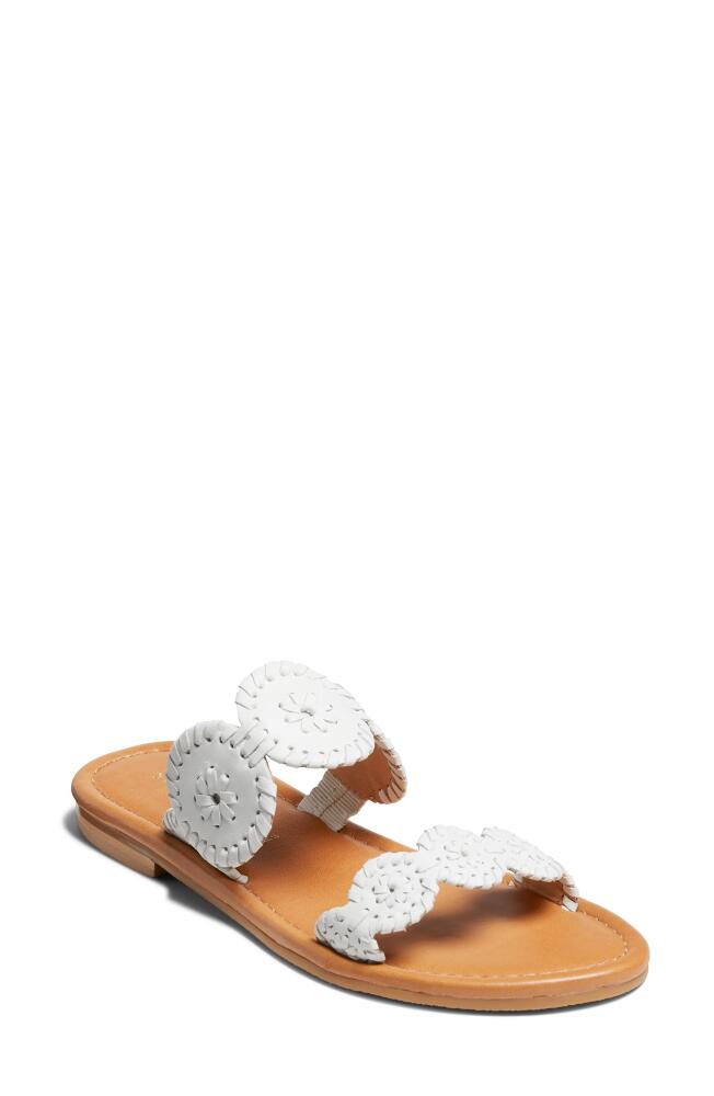 Jack Rogers Lauren II Slide Sandal in White/White Cover