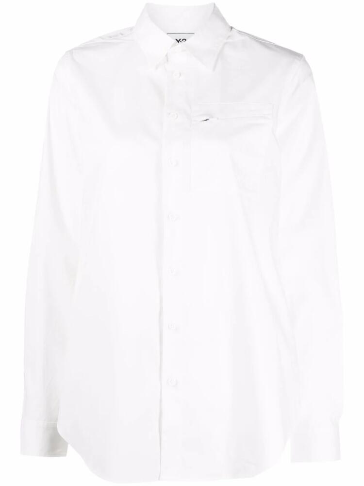 Y-3 chest patch pocket shirt - White Cover