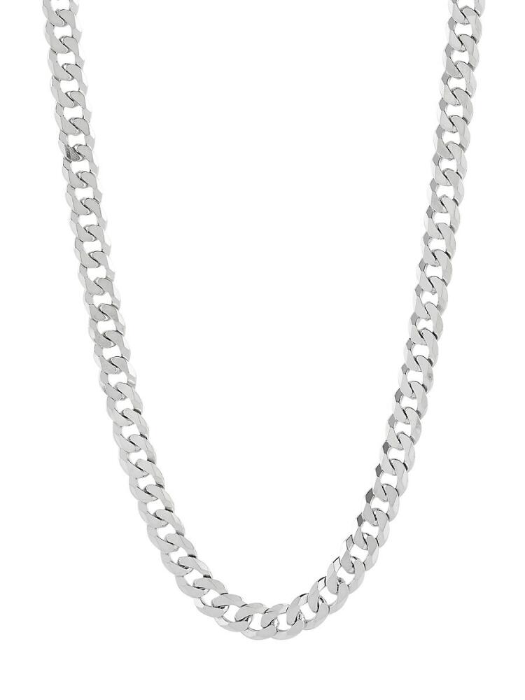 Saks Fifth Avenue Made in Italy Men's Sterling Silver Curb Chain Necklace Cover