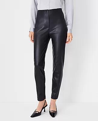 Ann Taylor The Petite Audrey Pant in Faux Leather Cover