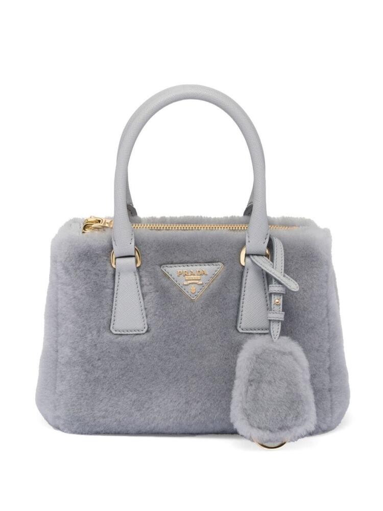 Prada Galleria shearling mini bag - Grey Cover