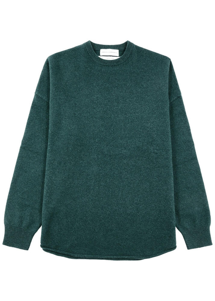 Extreme Cashmere N°53 Crew Hop Cashmere-blend Jumper - Green - Cover