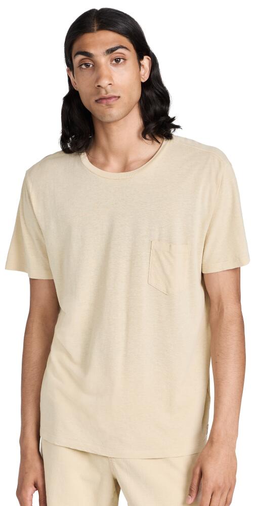 Marine Layer Relaxed Hemp Cotton Tee Sand Cover