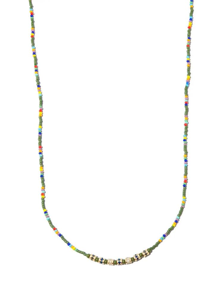 LUIS MORAIS 14kt yellow gold diamond beaded necklace Cover