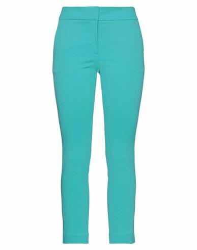 Vdp Collection Woman Pants Turquoise Viscose, Polyamide, Elastane Cover