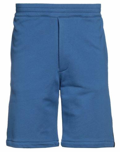 Alexander Mcqueen Man Shorts & Bermuda Shorts Pastel blue Cotton, Polyester Cover