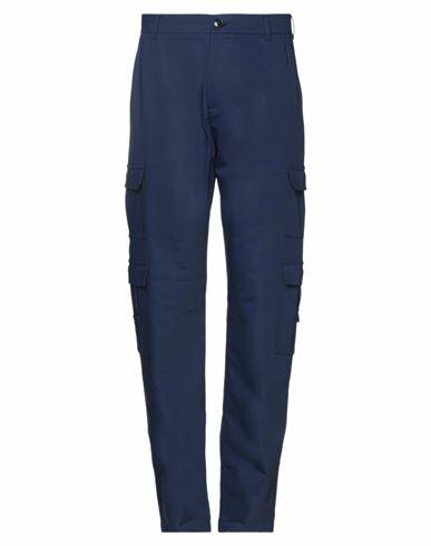 Martine Rose Man Pants Blue Polyamide, Cotton, Elastane Cover