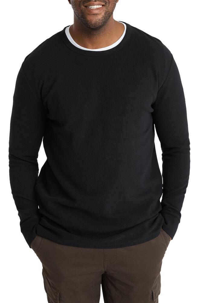 Johnny Bigg Waffle Crewneck T-Shirt in Black Cover