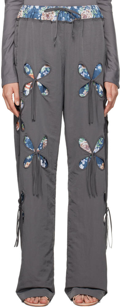 J.Kim Gray Petal Track Pants Cover