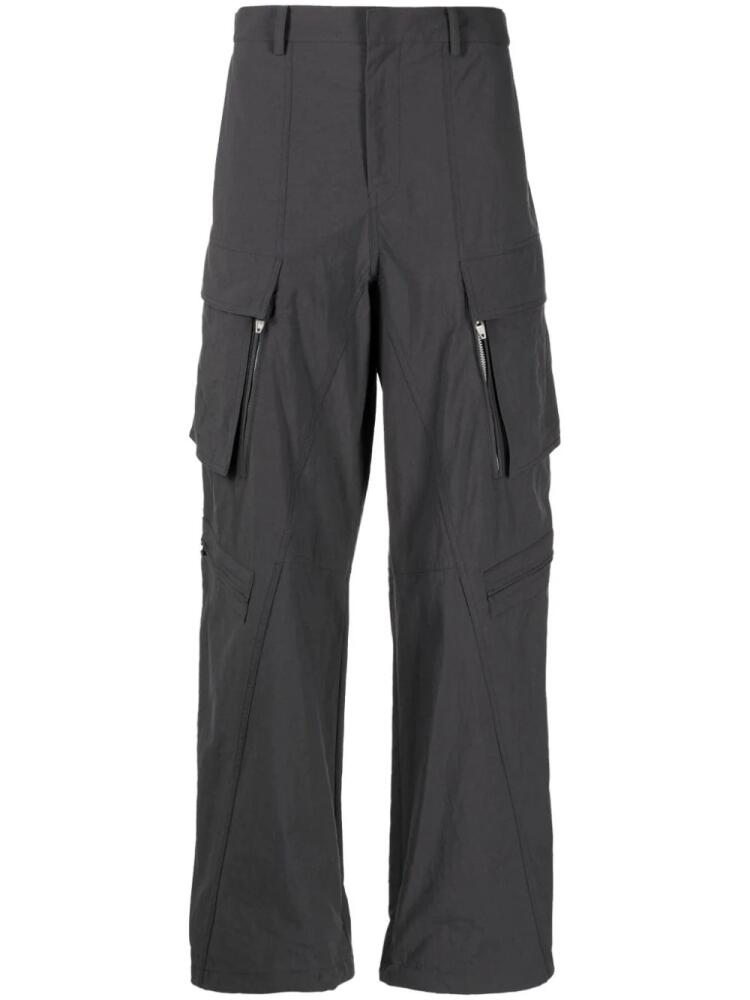 Juun.J mid-rise wide-leg cargo trousers - Grey Cover