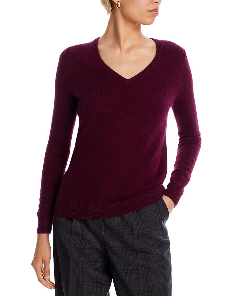 C by Bloomingdale's V-Neck Cashmere Sweater - Exclusive Cover