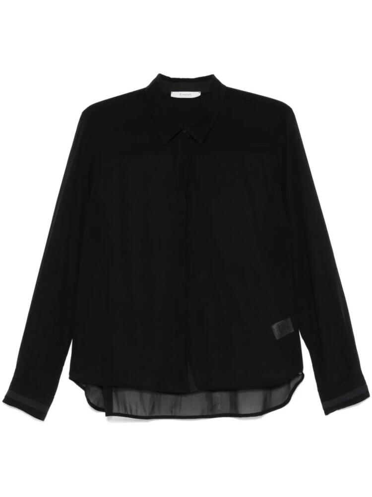 Kristensen Du Nord semi-sheer shirt - Black Cover