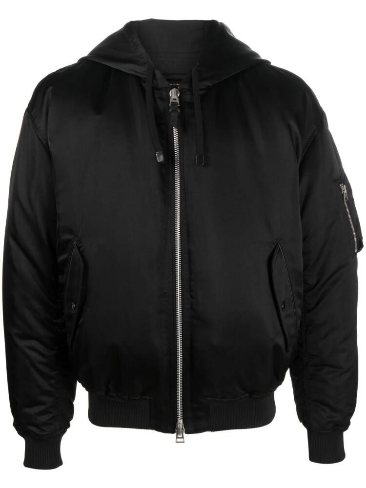 TOM FORD hooded bomber jacket - Black Cover