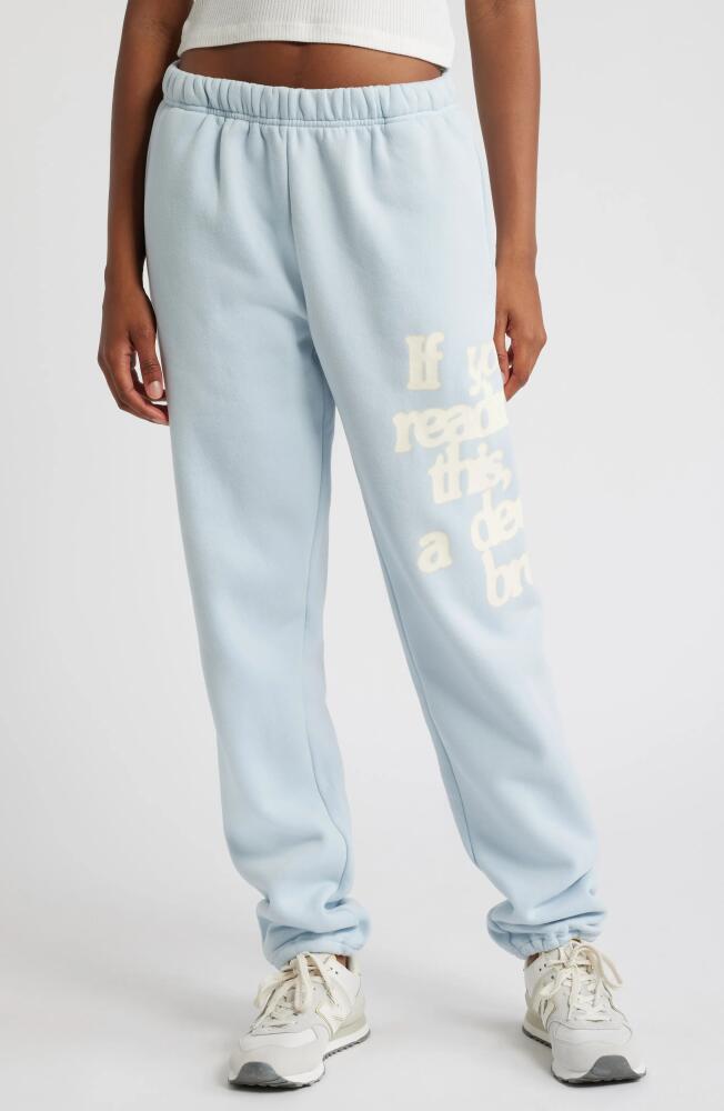 THE MAYFAIR GROUP Take a Deep Breath Sweatpants in Blue Cover