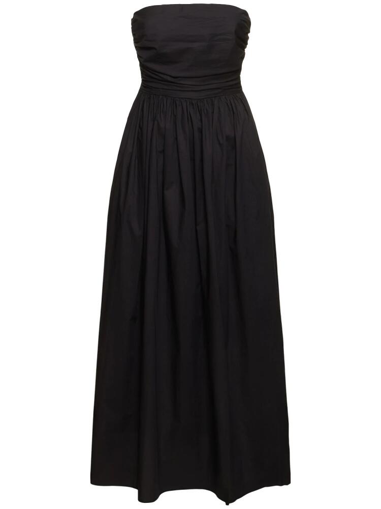 MATTEAU Strapless Cotton Maxi Dress Cover