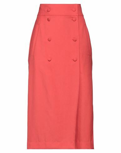 Rochas Woman Midi skirt Coral Virgin Wool Cover