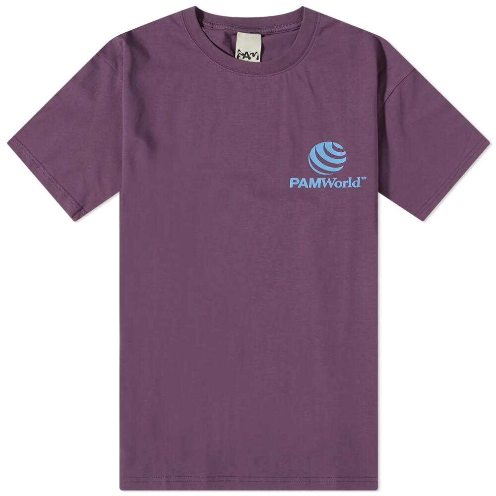 P.A.M. Men's P. World T-Shirt in Mulberry Cover