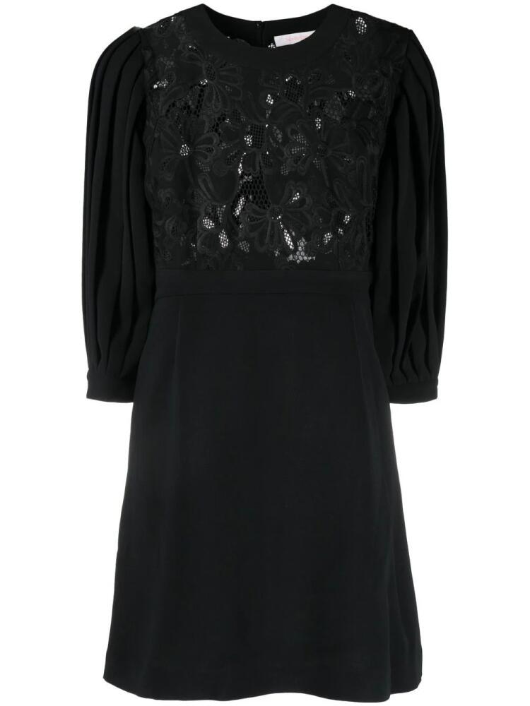 See by Chloé floral-panelled mini dress - Black Cover