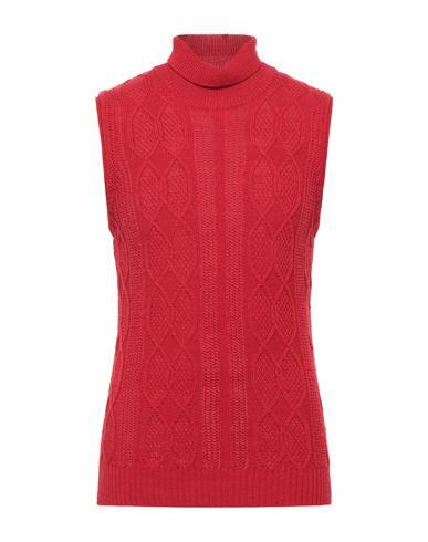 Yoon Man Turtleneck Red Acrylic, Virgin Wool Cover