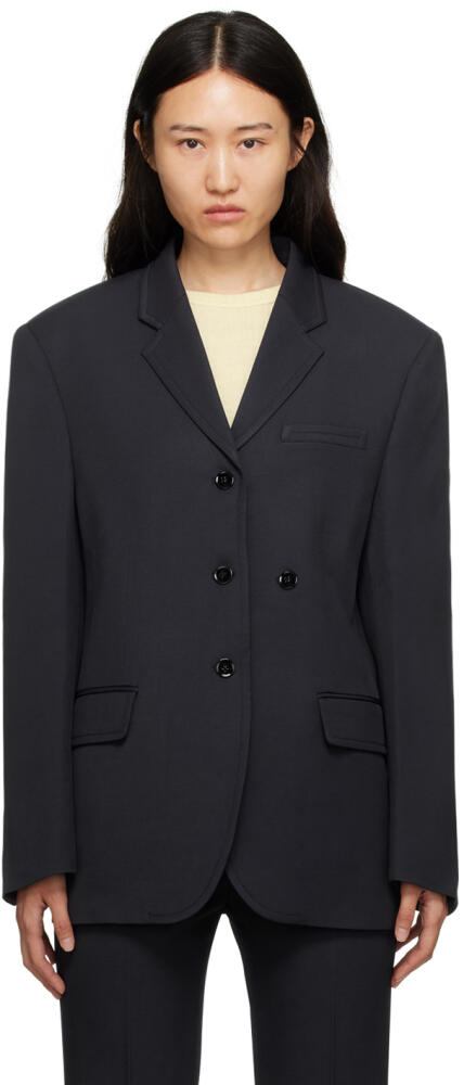 Recto Navy Oversized Blazer Cover