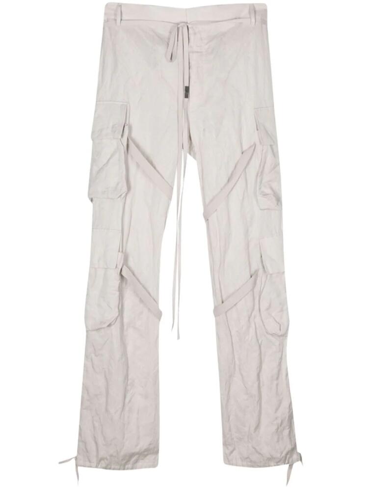 Ann Demeulemeester Kat cargo-pockets straight trousers - Grey Cover