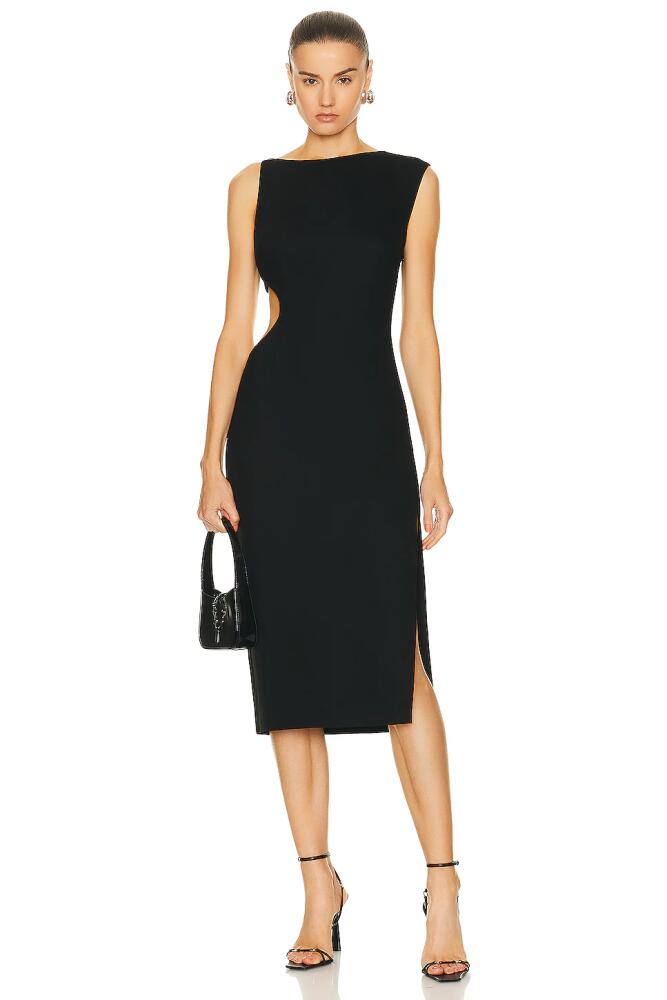 St. Agni Arc Cut Out Dress in Black Cover