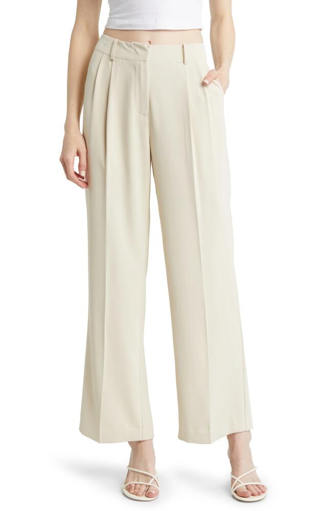 Sophie Rue Maude Pleated Wide Leg Pants in Taupe Cover