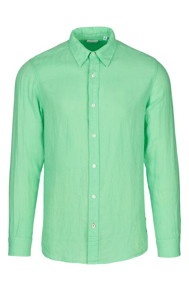 Swims Amalfi Linen Button-Up Shirt in Sea Glass Cover