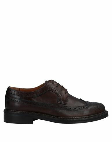 Bruno Verri Man Lace-up shoes Dark brown Soft Leather Cover