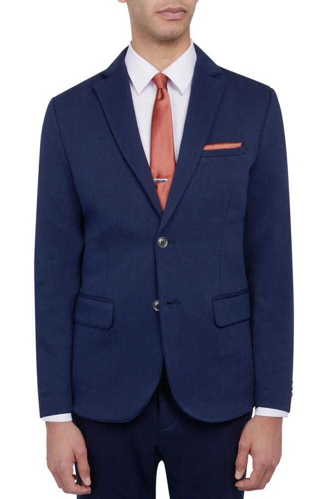 Brooklyn Brigade Slim Fit Performance Knit Sport Coat in River Blue Cover