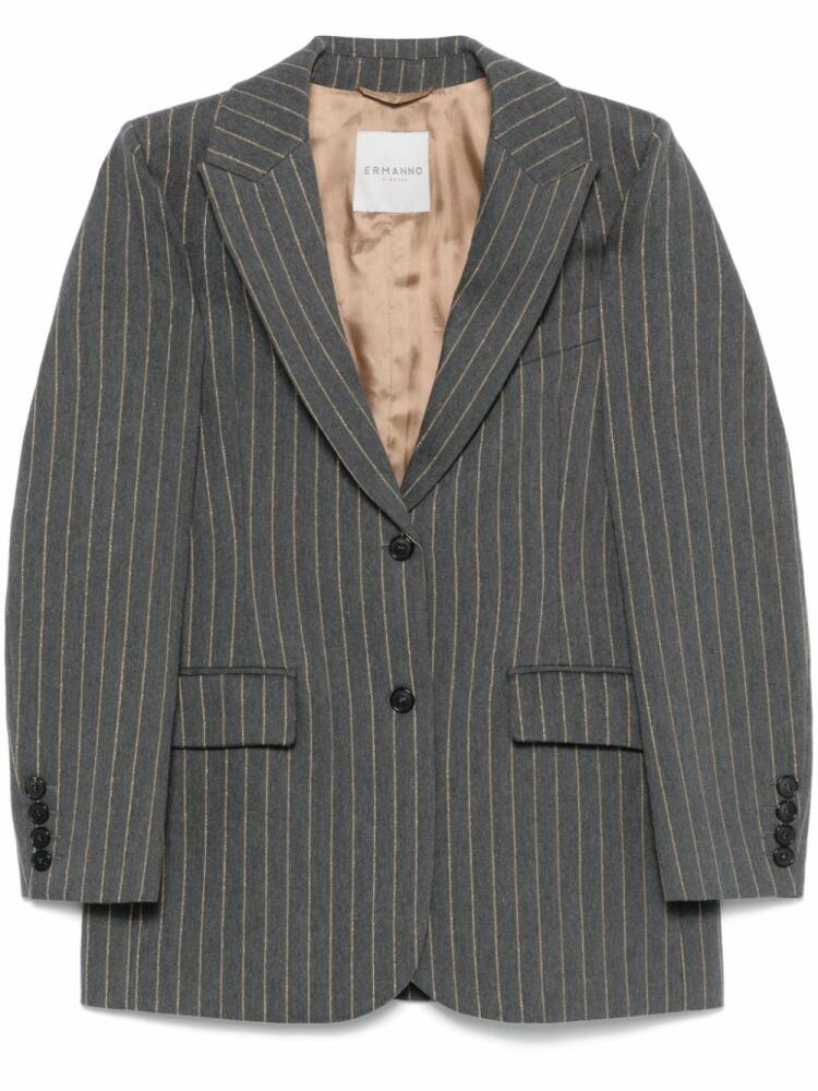 ERMANNO FIRENZE pinstriped blazer - Grey Cover