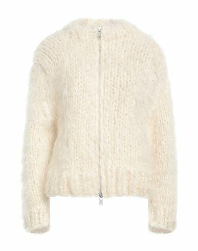 Jil Sander Woman Cardigan Ivory Mohair wool, Wool, Cashmere Cover