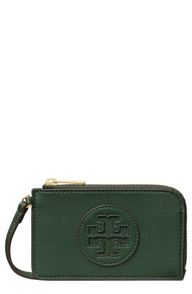 Tory Burch Ella Bio Zip Card Case in Basil Cover