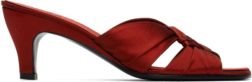 The Row Red Soft Knot Pumps Cover