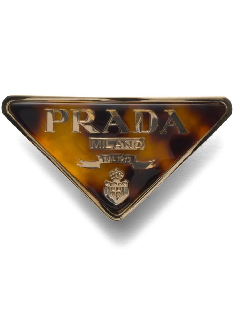 Prada tortoiseshell-effect hair clip - Brown Cover